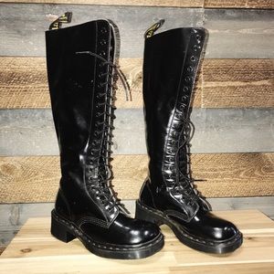VINTAGE DOC MARTEN BOOTS knee high lace up boots